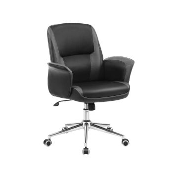 Fotel biurowy OBG015B01, czarno-szary