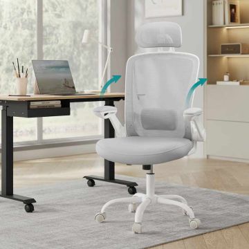 Office chair, gray/white