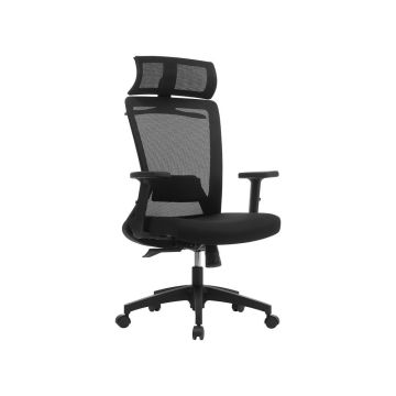 Fotel biurowy OBN057B02, czarny