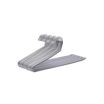 Metal trouser hangers, 20 pieces, gray