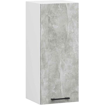 Szafka kuchenna wisząca OLIWIA W30 H720, biało-szara, 30 × 72 × 30 cm