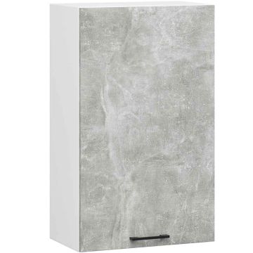 Szafka kuchenna wisząca OLIWIA W50 H720, biało-szara, 50 × 72 × 30 cm