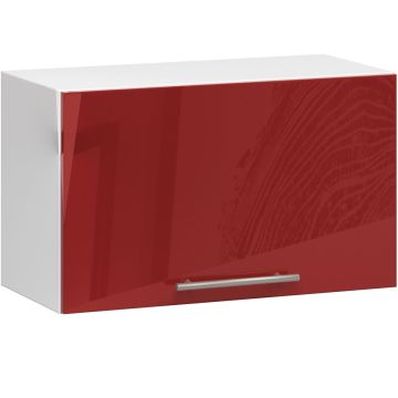 Szafka kuchenna wisząca OLIWIA W60OK, biało-czerwona, 60 × 29 × 30 cm