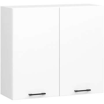 Szafka kuchenna wisząca OLIWIA W80 H720, 2 drzwi, biała, 80 × 72 × 30 cm