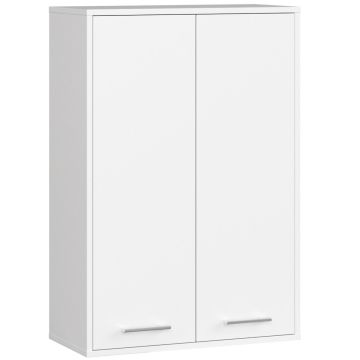 Szafka łazienkowa wisząca FIN H934 W64 2D, 2 drzwi, biała, 64 × 94 × 30 cm
