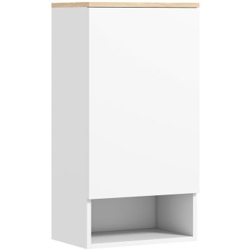 Szafka łazienkowa wisząca Homcom 40x27x77cm, biała