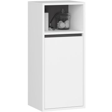 Szafka łazienkowa wisząca VAMI W35 1D 1W, 1 drzwi, biało-szara, 35 × 80 × 30 cm