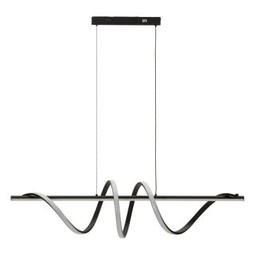 Lampa wisząca LED SPIRAL, regulowana wysokość, czarno-biała, 101 × 30 × 25 cm