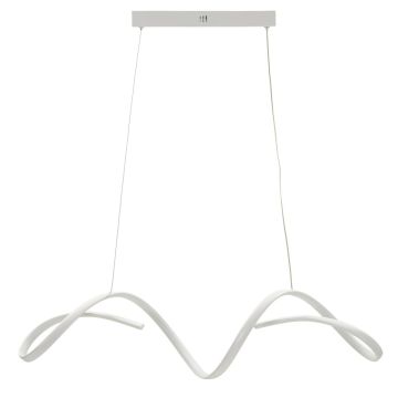 Lampa wisząca LED UTER, biała, 80 × 120 × 20 cm