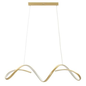 Lampa wisząca LED UTER, czarno-biała, 80 × 120 × 20 cm