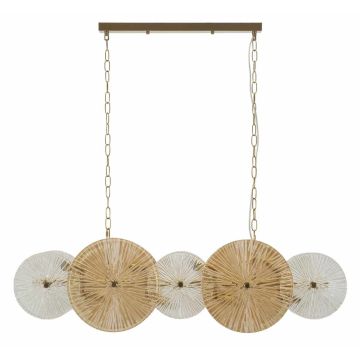 Lampa wisząca OSAKA, 8 gniazd, 100 × 28 × 23 cm