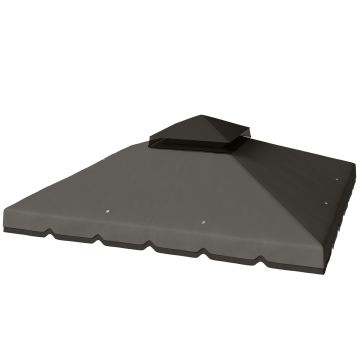 Replacement gazebo canopy, for double roof, 300 × 300 cm
