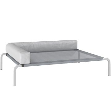Raised outdoor dog bed, 110 × 75 × 30 cm