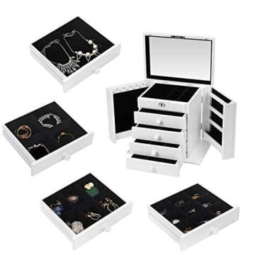 Jewelry box JBC52WV1, white