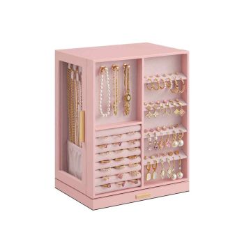 Szkatułka na biżuterię SONGMICS, 5 szuflad, 22,2 × 28,5 × 16 cm