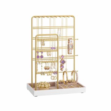 SONGMICS JJS028A01 Stojak na biżuterię, 24 × 35,8 × 14 cm