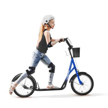 Scooter Homcom 139x58x96cm., black/blue