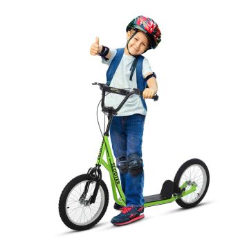 Scooter Homcom 139x58x96cm., green/black