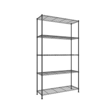 SONGMICS LGR195BH01 półka wolnostojąca, 5 poziomów, 90 × 161 × 30 cm
