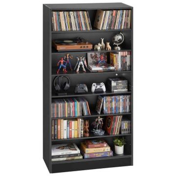 Półka stojąca VEVOR DX0202-C250420S-01, 7 półek, kolor czarny, 70 × 140 × 30 cm