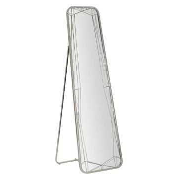 Lustro podłogowe stojące Srebro, 46 ​​× 153 × 2 cm