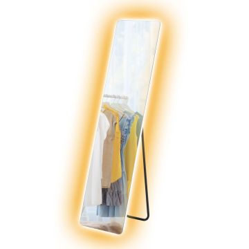 Lustro stojące LED Homcom 40x38x150cm., czarne