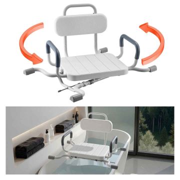 Swivel shower chair VEVOR FBL650506, With armrests and backrest, 790 × 470 × 540 mm