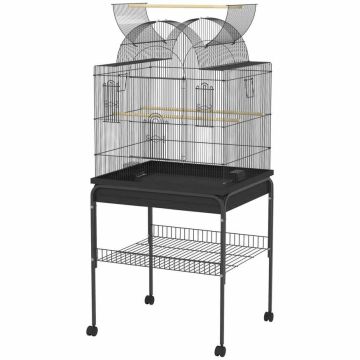 Bird cage PawHut 63x53x144cm., black