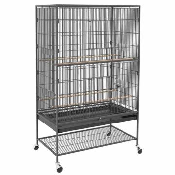 Bird cage PawHut 94x57x153cm., dark gray