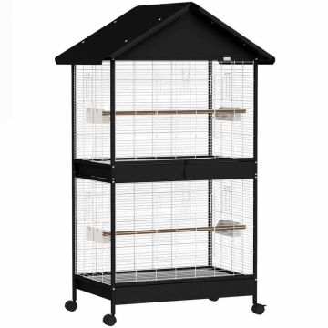 Bird cage, With removable partition, 94 × 70 × 158 cm