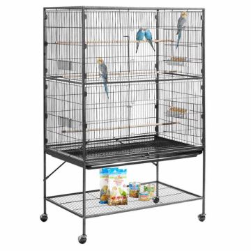 Bird cage VEVOR 60, with perches and feeders, 93 × 58 × 151 cm