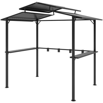 Altana grillowa Outsunny 250x160x250cm., czarna