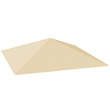 Gazebo replacement canopy, Sand, 298 × 298 cm