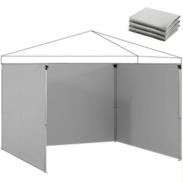 Boki altany, 3 szt., do altany 3 × 3 m, 300 × 200 cm
