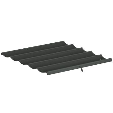 Крыша беседки Outsunny 250x255x6 см, темно-серый.