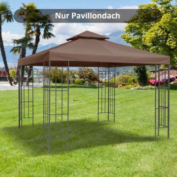 Dach altany Outsunny 300x300cm., brązowy