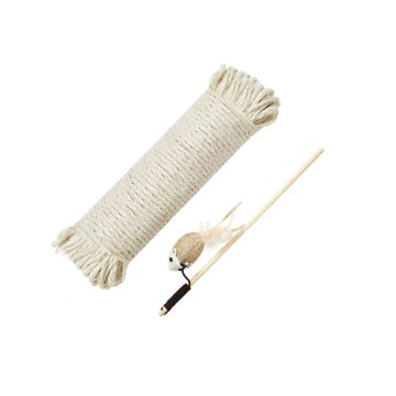 Cat scratching rope 50 m, with additional toy