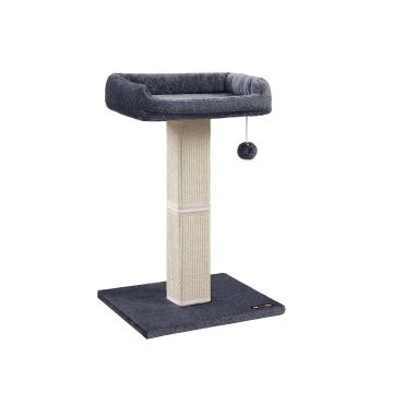 Drapak dla kota z legowiskiem, wys. 71 cm, szary