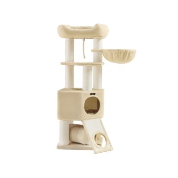 Cat scratching post 66x75x141cm., beige/beige