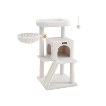 Cat scratching post 61.5x85.2x96cm., white/beige
