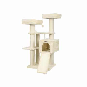 Cat scratching post 125 cm high, beige