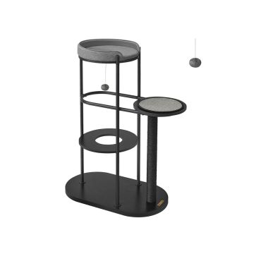 Drapak dla kota 80x43x111cm, czarno-szary