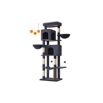 Cat scratching post 70x110x175cm., dark gray/beige