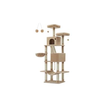 Cat scratching post 111x58.5x206cm., batlos/light brown
