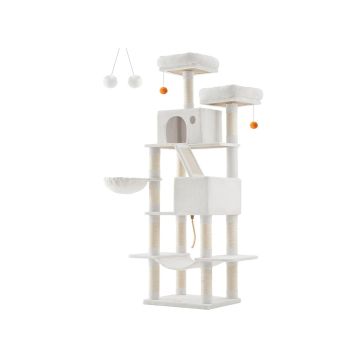 Cat scratching post 111x58.5x206cm., beige/beige