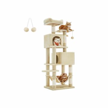 Cat scratching post 49x40x155cm., beige