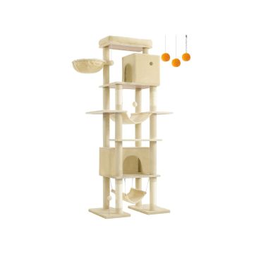 Cat scratching post 78x48x201cm., beige