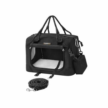 Dog transport bag 43x30x30cm., black/gray