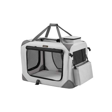 Torba transportowa dla psa 70x52x52cm, szara