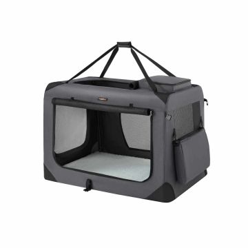 Dog transport bag 102x69x69cm., dark gray/black